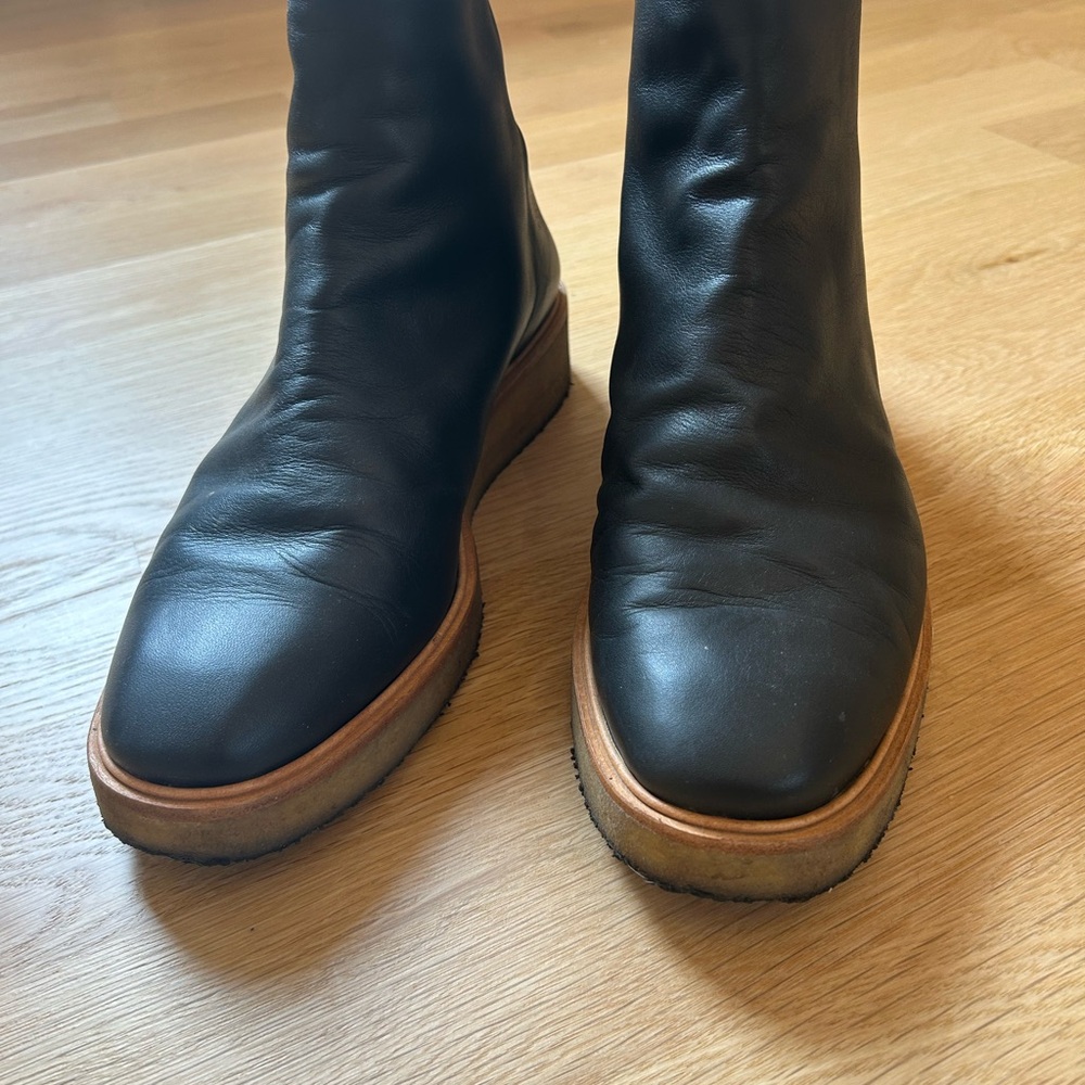 COCLICO Black Leather Ankle Boots - Picture 2 of 6